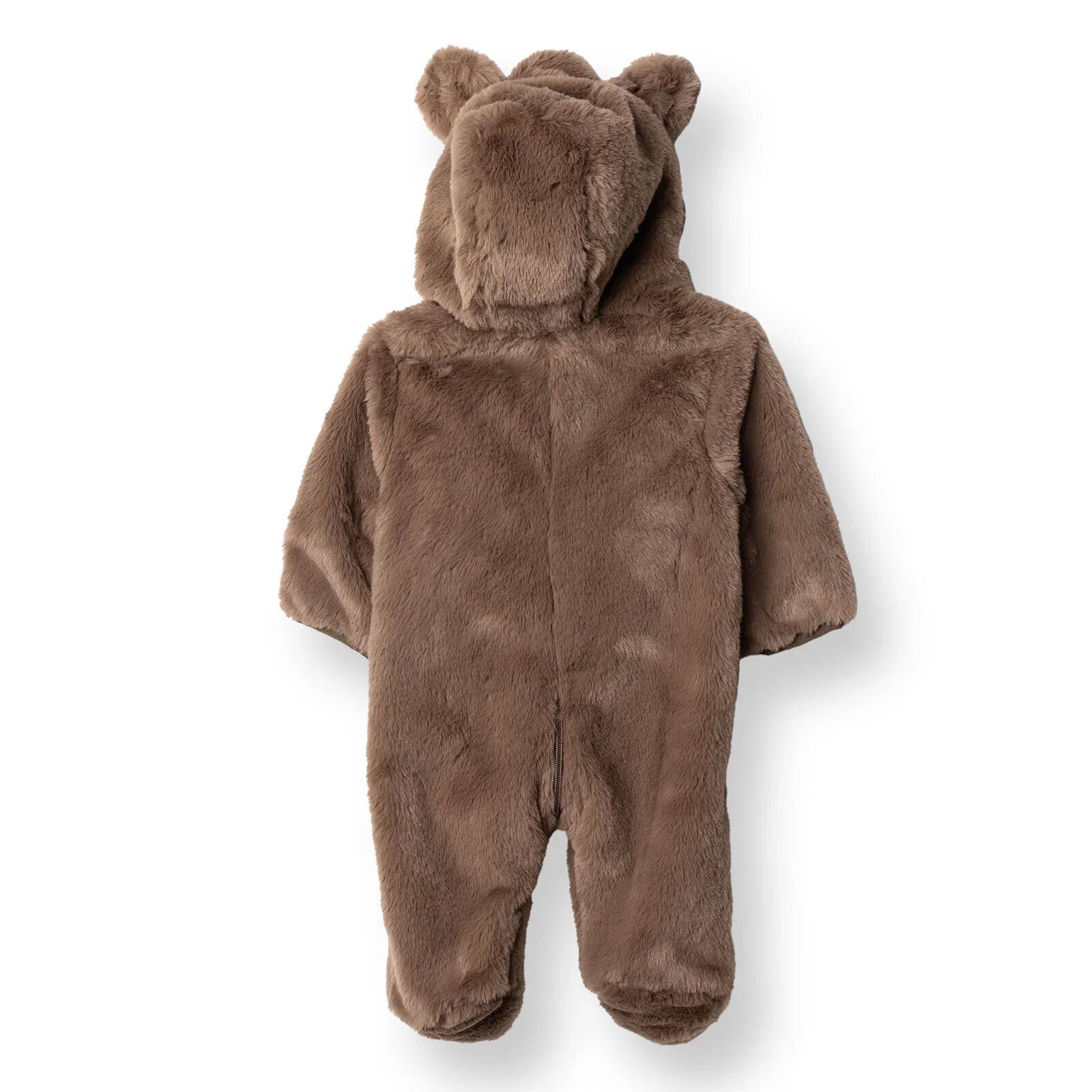 Midimod Newborn Welsoft Footed Jumpsuit - Brown