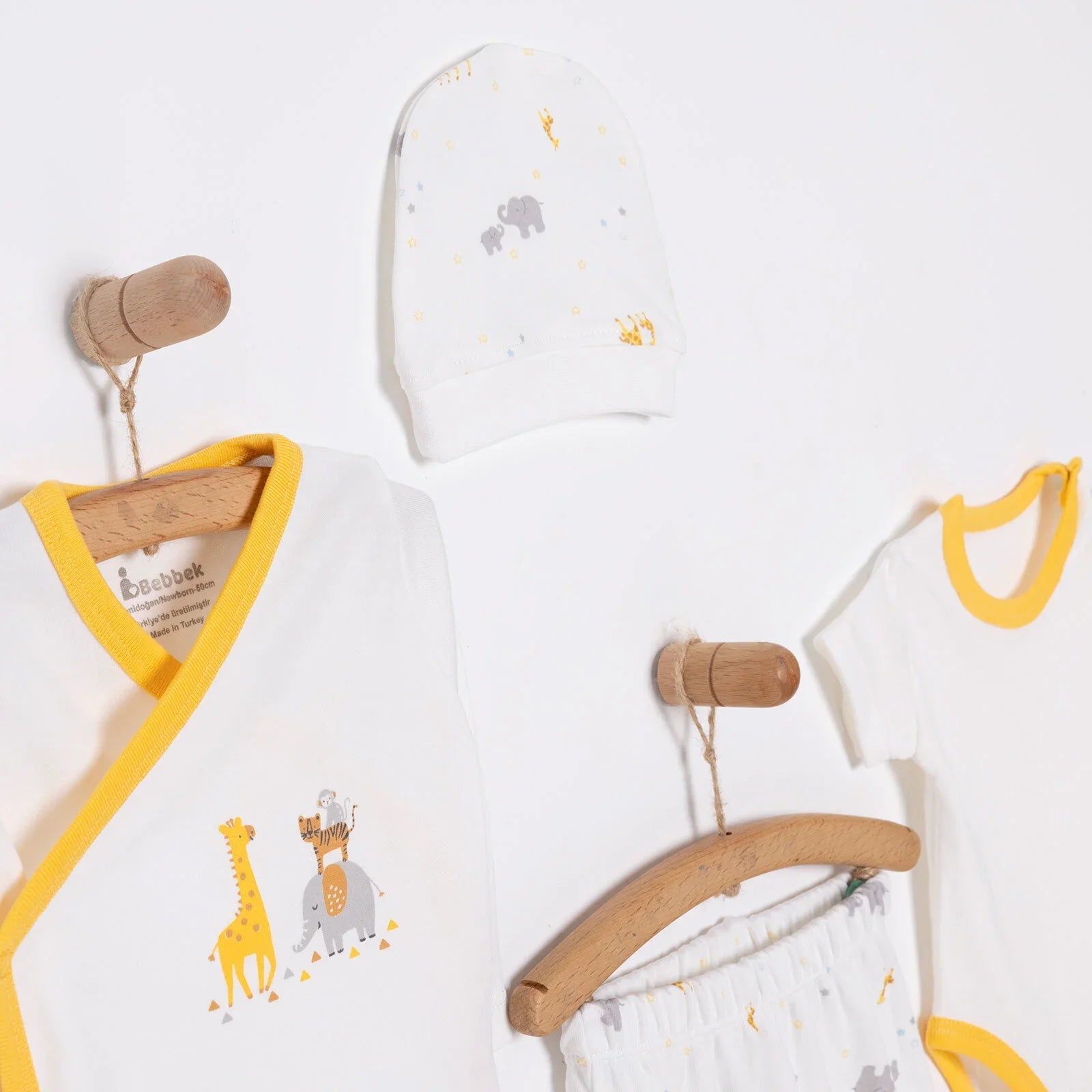 Bebbek Boy 5 Piece Newborn Gift Set - Ecru