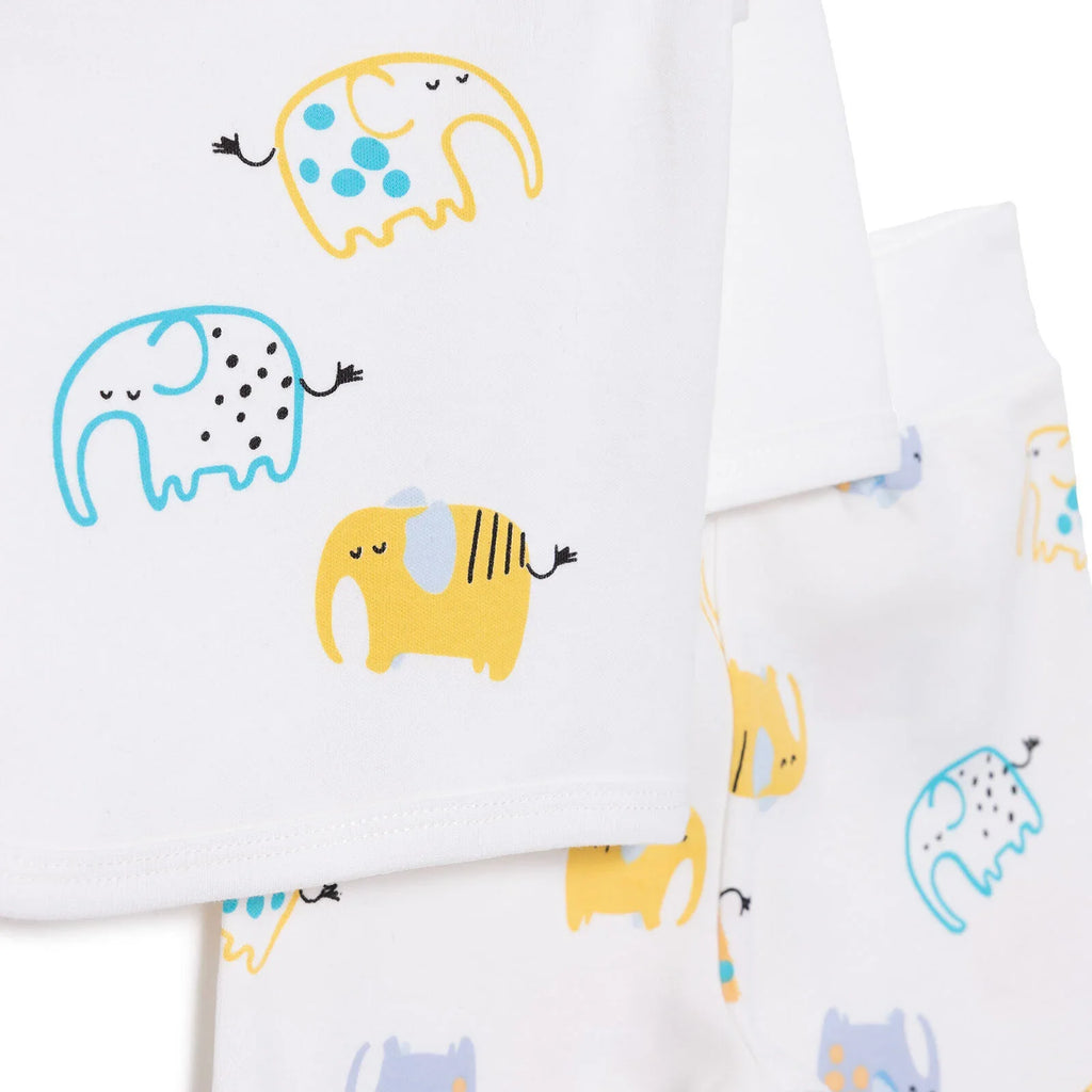 HelloBaby Unisex Wrapover Top-Footed Bottom - Ecru