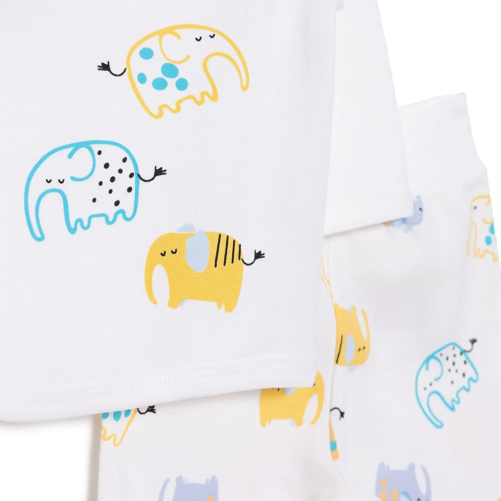 HelloBaby Unisex Wrapover Top-Footed Bottom - Ecru