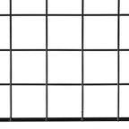 Black wire mesh panel for pet car barrier, close-up of grid pattern