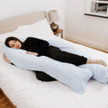 9-foot-maternity-pillow-and-case-light-blue-691452 - Bobobiy