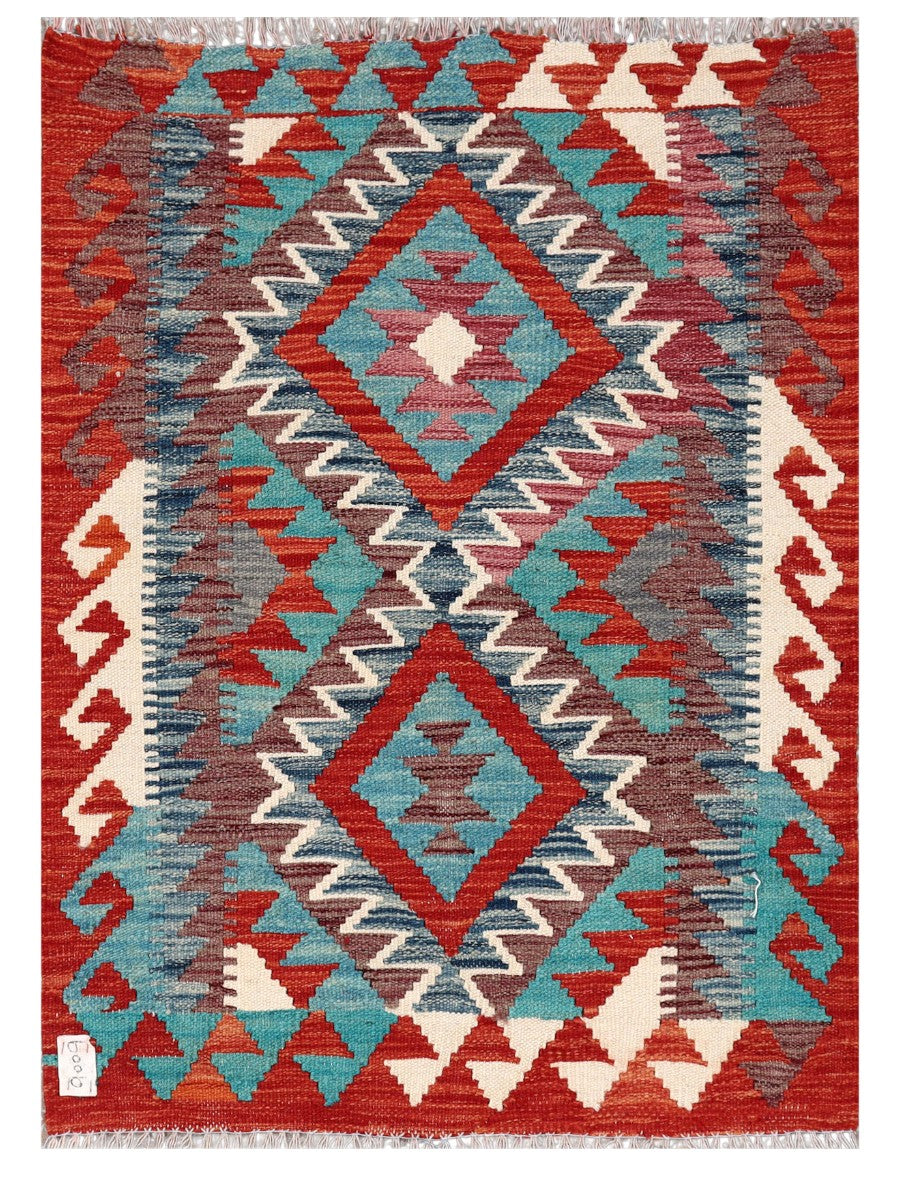 Maimana Afghanistan Kilim Rug - 112 x 81 cm - Handmade