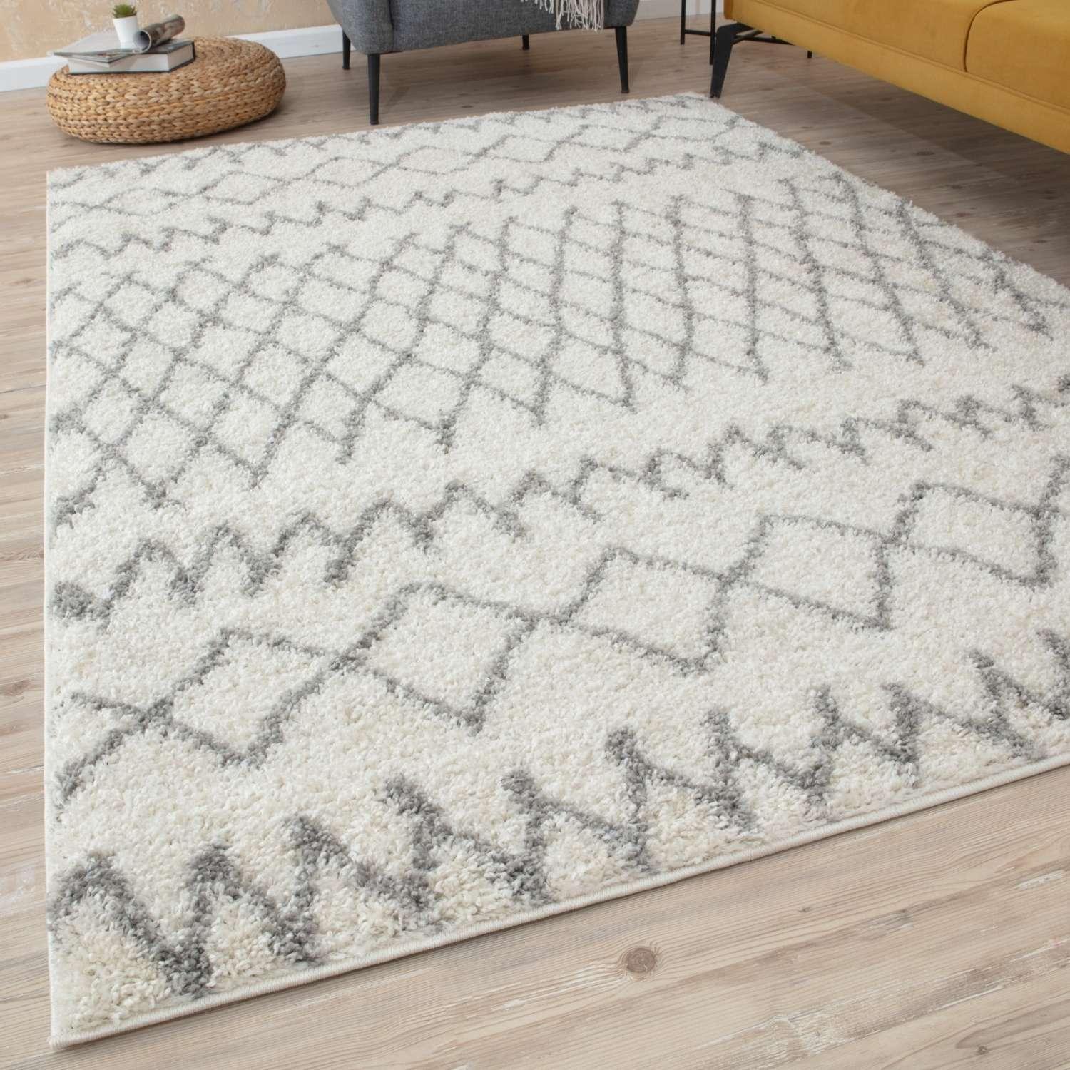 900MoroccanIvoryGreyShaggyRug-11 - Bobobiy