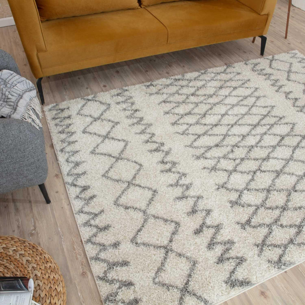 900MoroccanIvoryGreyShaggyRug-12 - Bobobiy