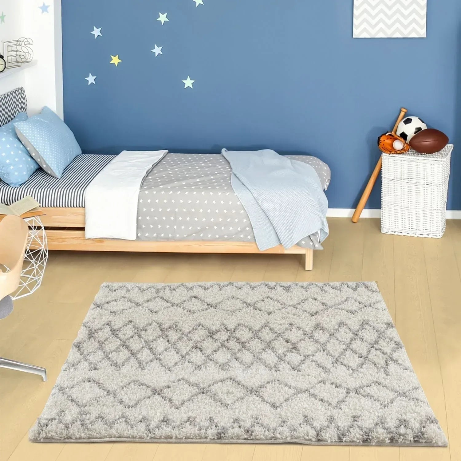 900MoroccanIvoryGreyShaggyRug-25 - Bobobiy