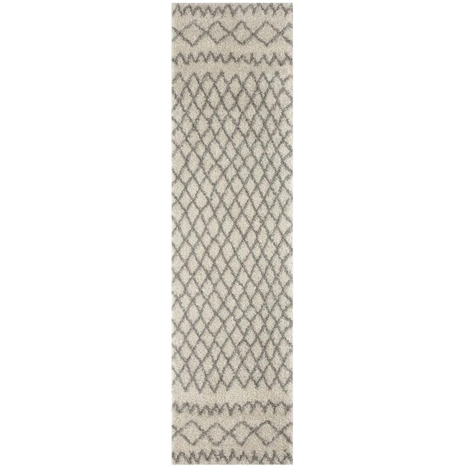 900MoroccanIvoryGreyShaggyRug-4 - Bobobiy