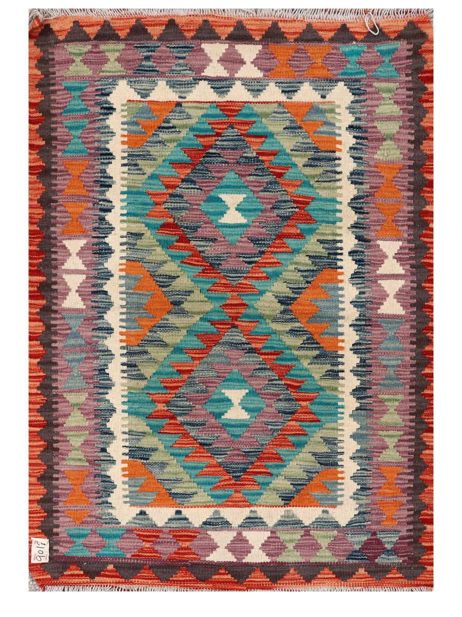 Maimana Afghanistan Kilim Rug - 125 x 78 cm - Handmade