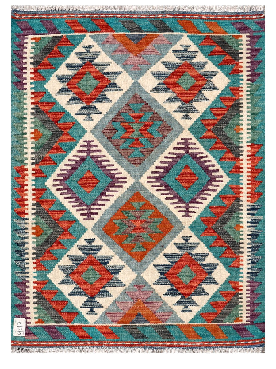 Maimana Afghanistan Kilim Rug - 116 x 85 cm - Handmade