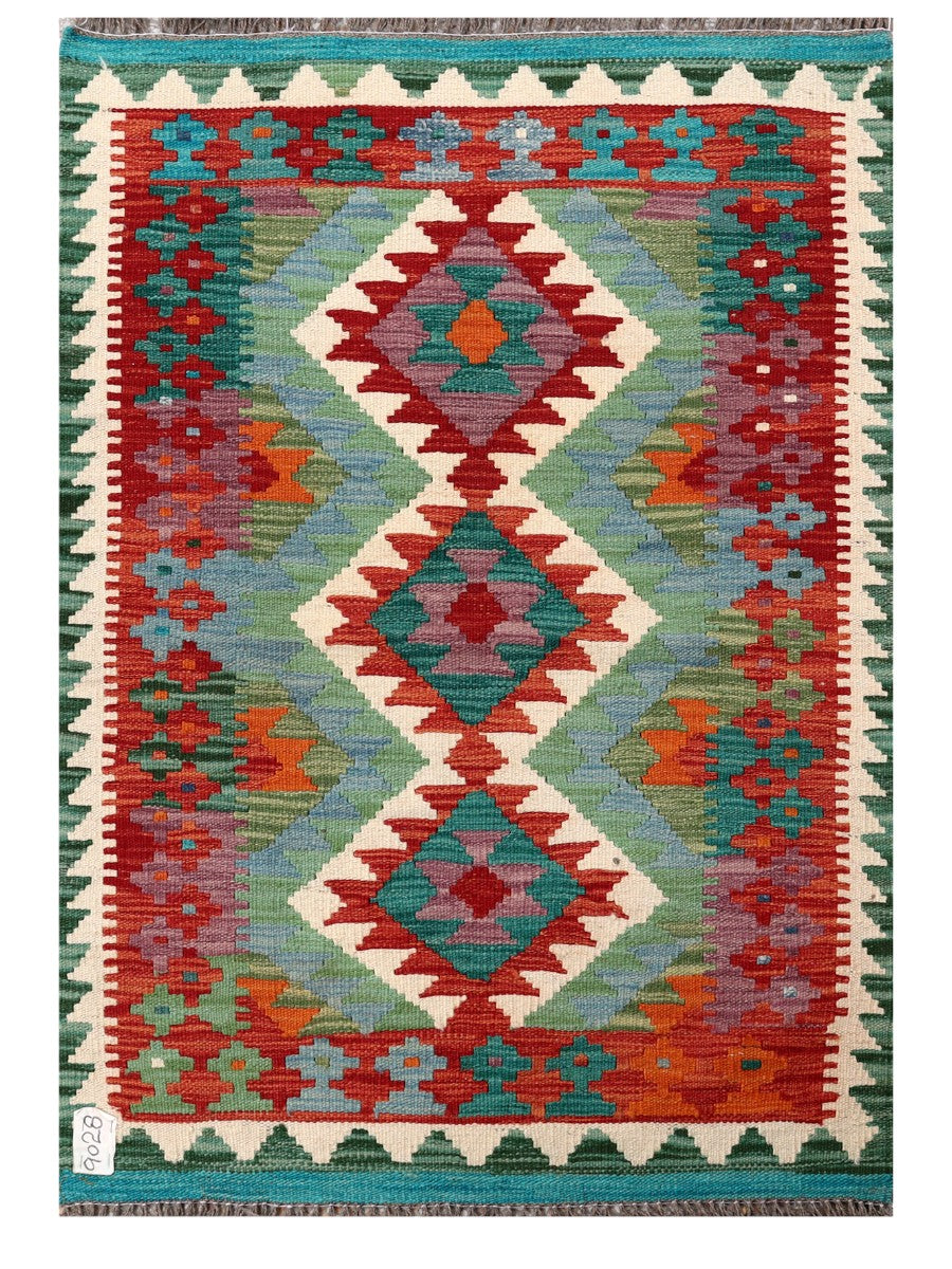 Maimana Afghanistan Kilim Rug - 115 x 80 cm - Handmade