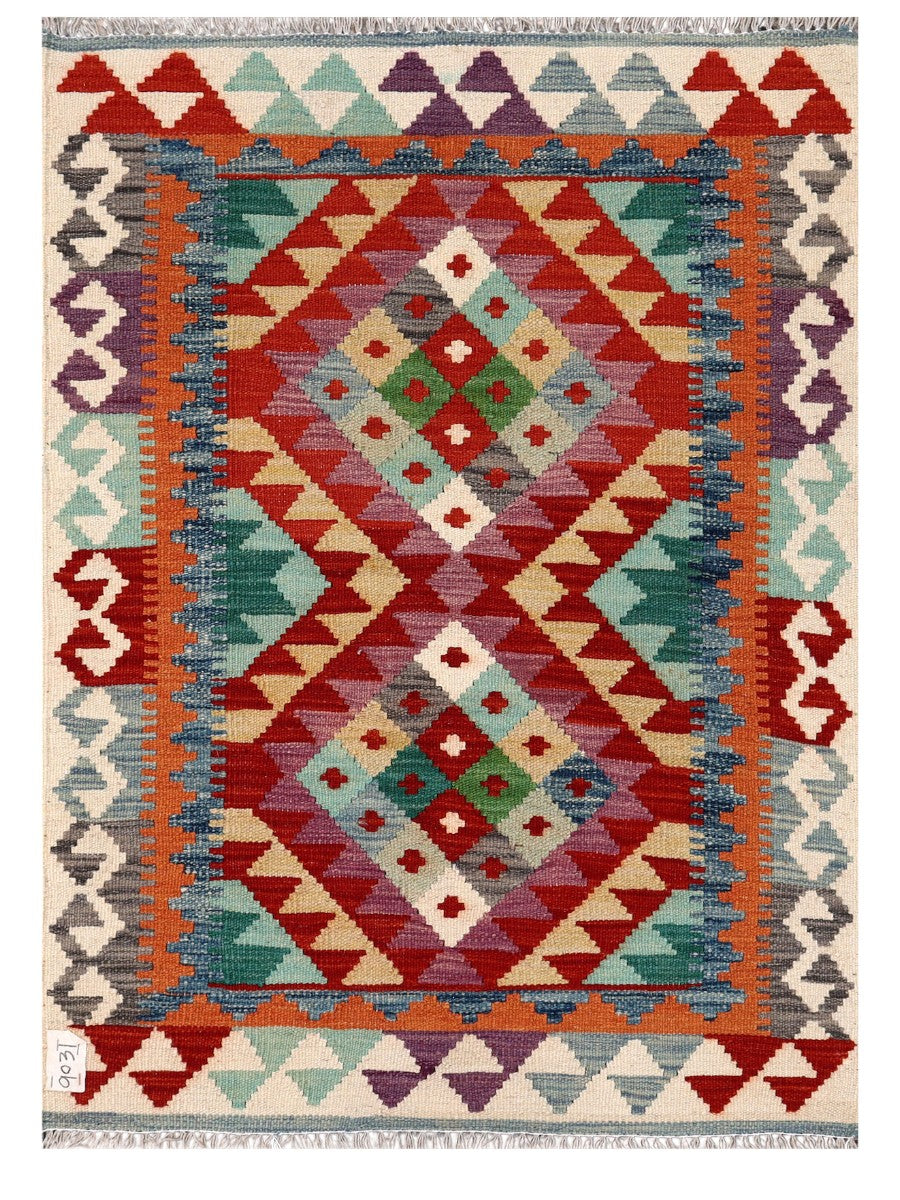Maimana Afghanistan Kilim Rug - 115 x 83 cm - Handmade
