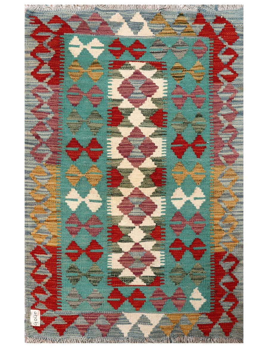 Maimana Afghanistan Kilim Rug - 127 x 82 cm - Handmade