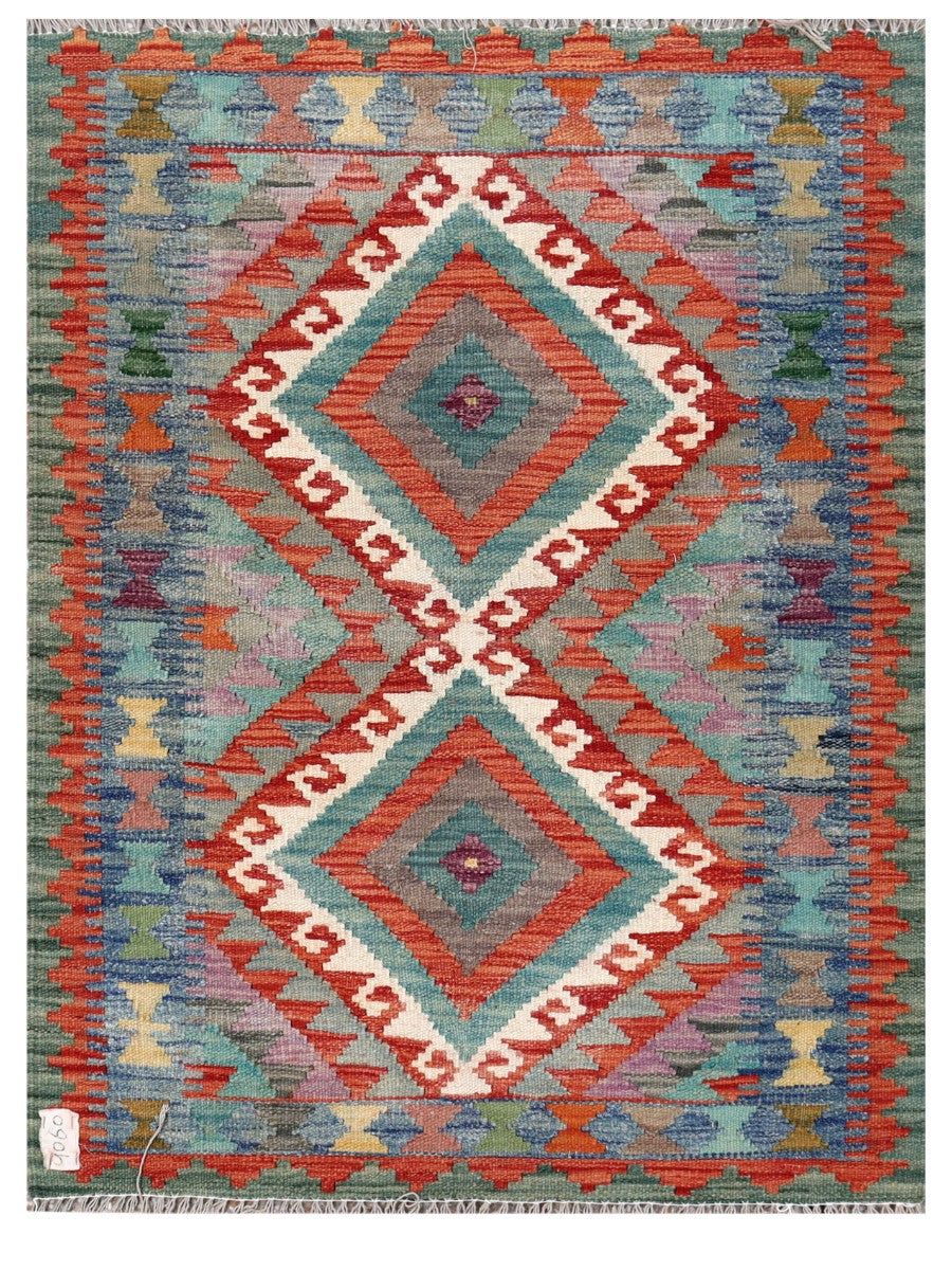 Maimana Afghanistan Kilim Rug - 117 x 88 cm - Handmade