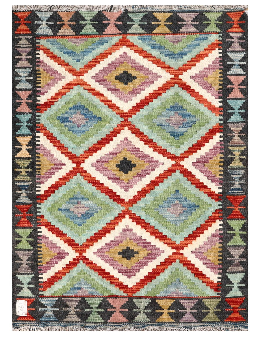Maimana Afghanistan Kilim Rug - 119 x 86 cm - Handmade