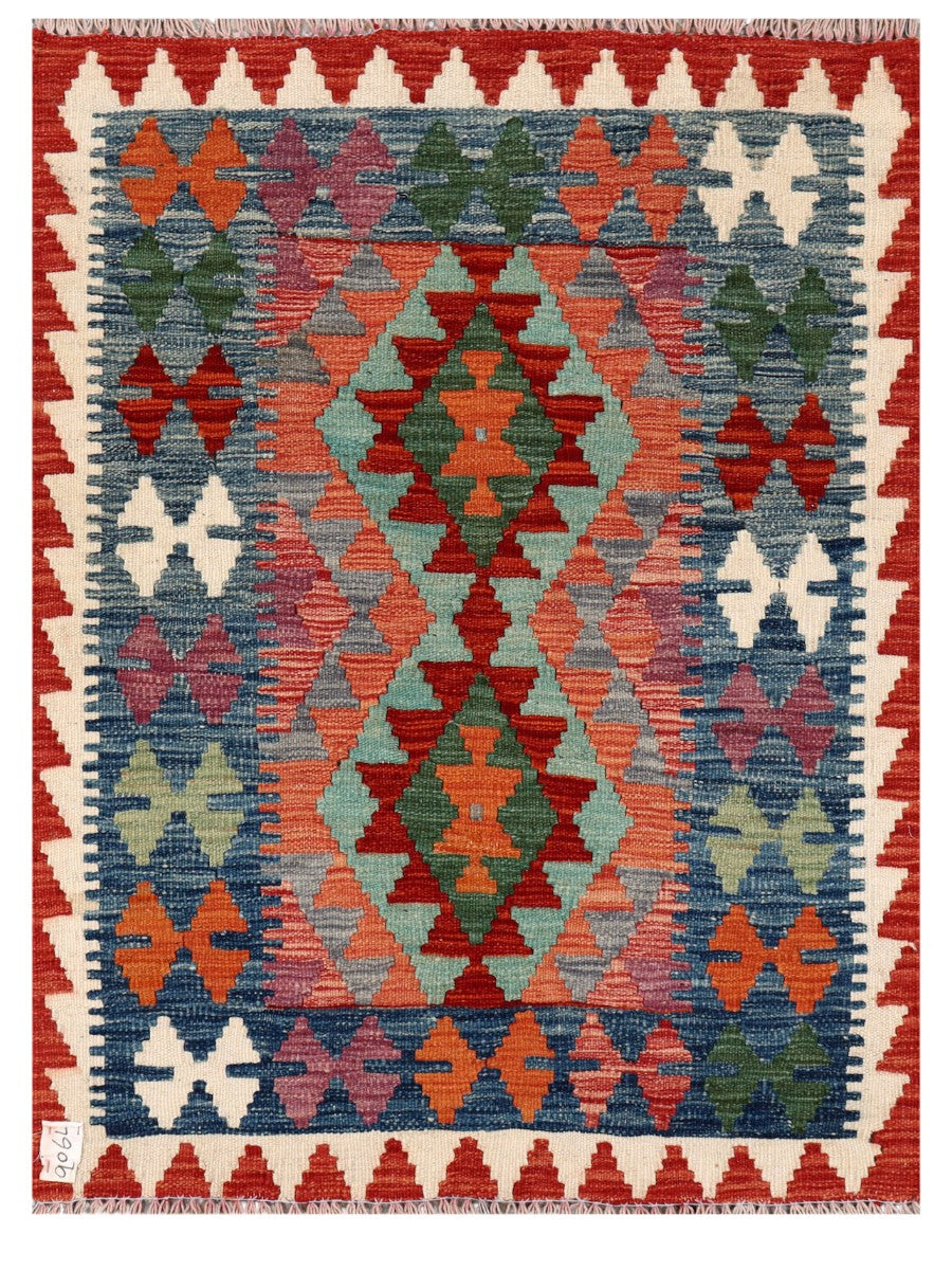 Maimana Afghanistan Kilim Rug - 117 x 87 cm - Handmade