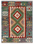 Maimana Afghanistan Kilim Rug - 122 x 89 cm - Handmade