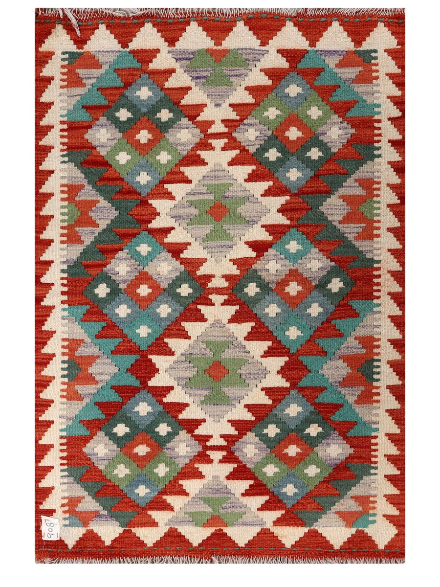 Maimana Afghanistan Kilim Rug - 117 x 78 cm - Handmade