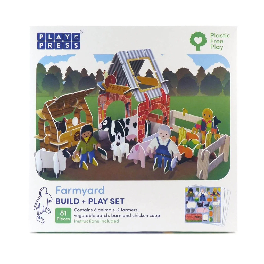 Playpress Toys Farmyard Playset