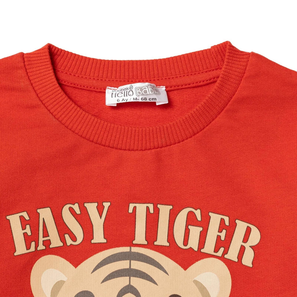 HelloBaby Basic Baby Boy Sweatshirt - Red