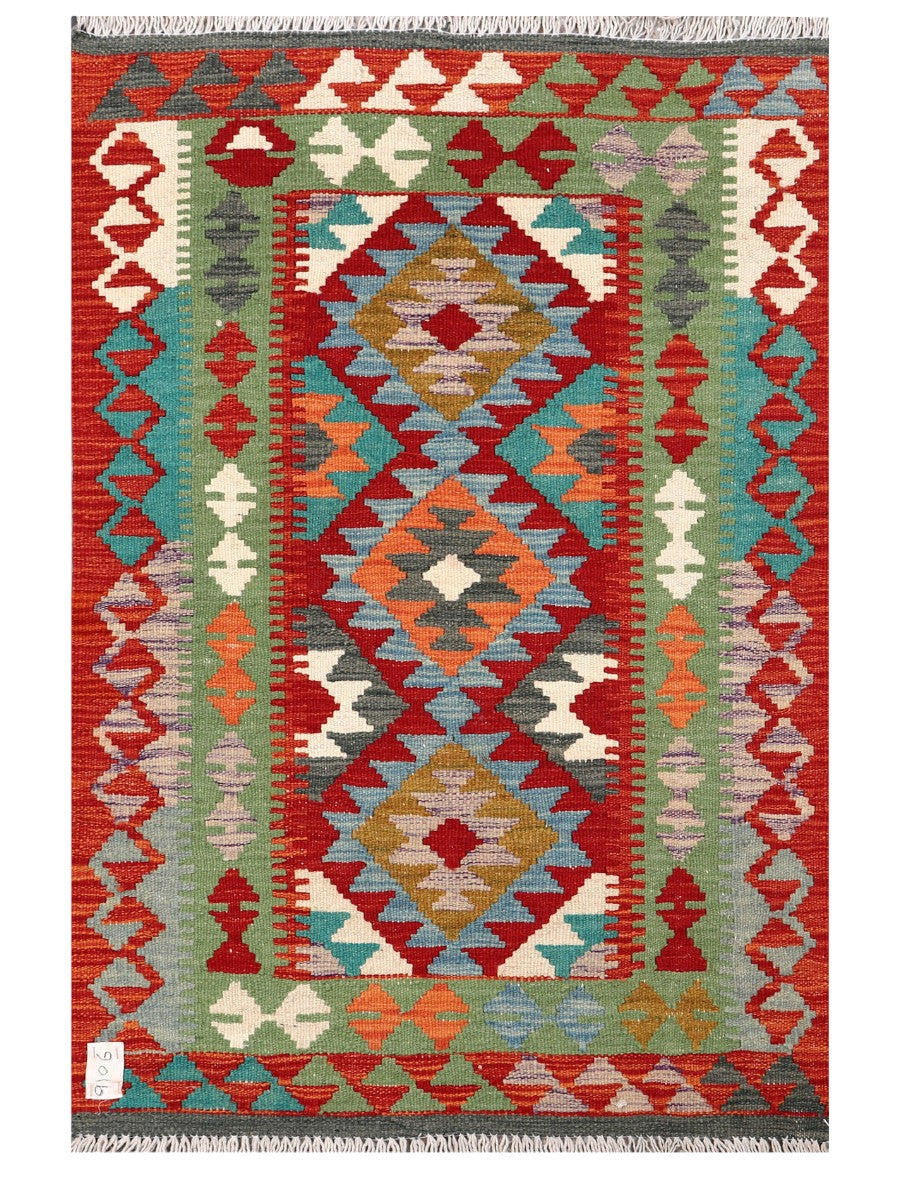Maimana Afghanistan Kilim Rug - 123 x 82 cm - Handmade