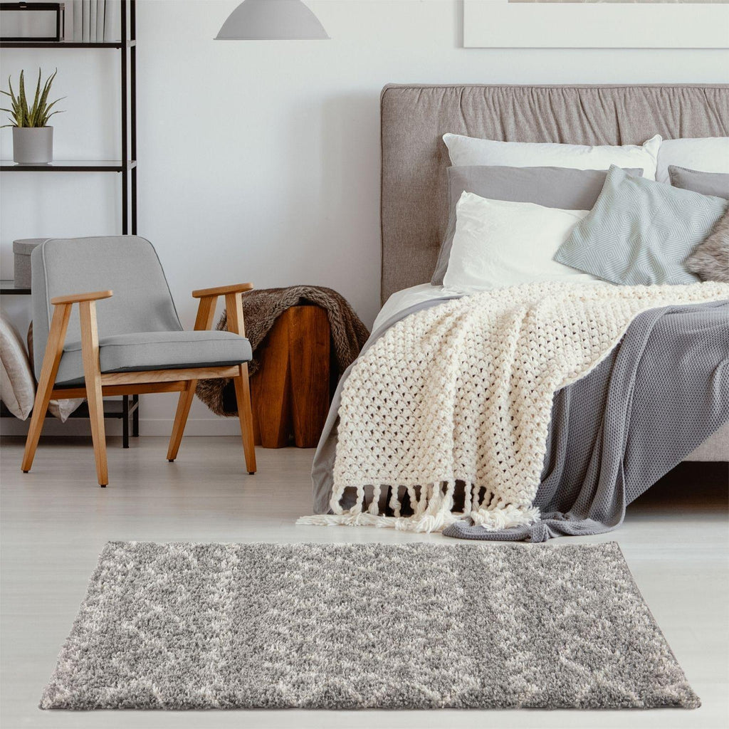 910MoroccanGreyShaggyRug-25 - Bobobiy