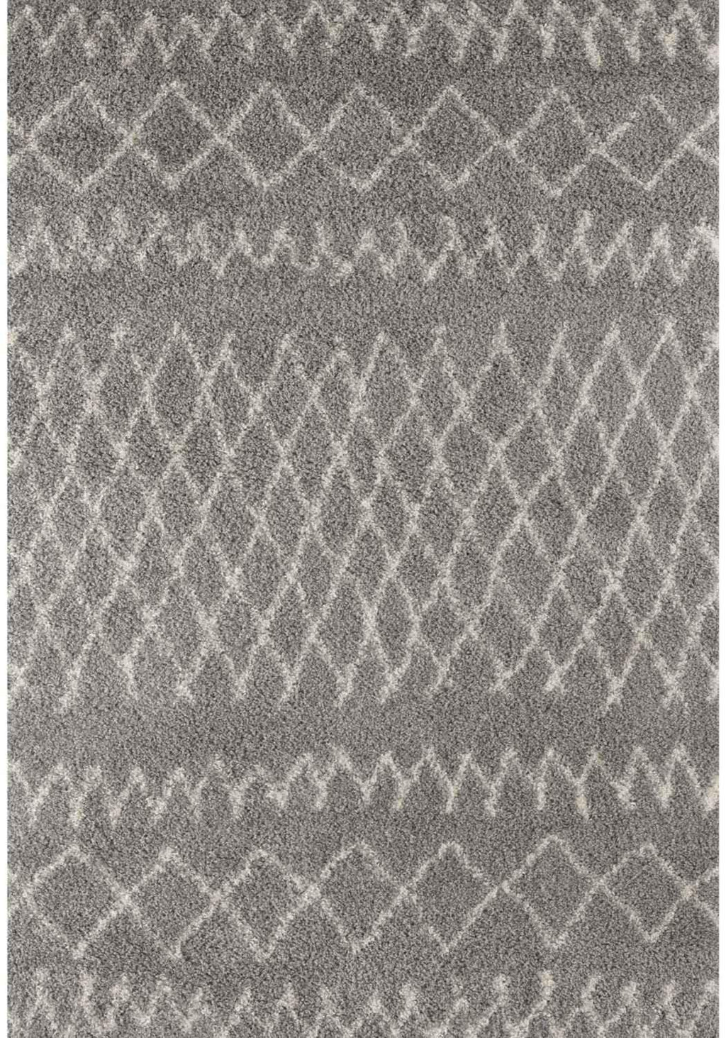 910MoroccanGreyShaggyRug - Bobobiy