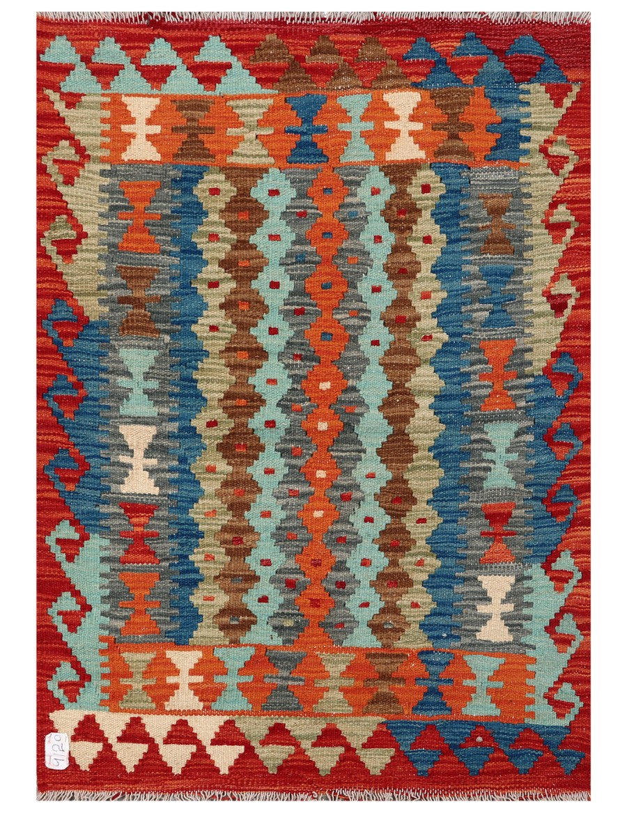 Maimana Afghanistan Kilim Rug - 121 x 85 cm - Handmade