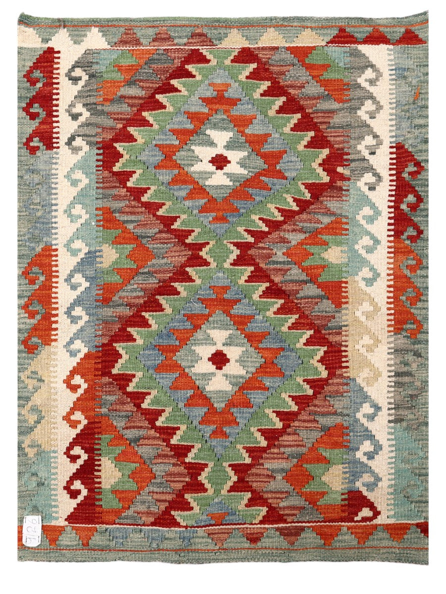 Maimana Afghanistan Kilim Rug - 109 x 80 cm - Handmade