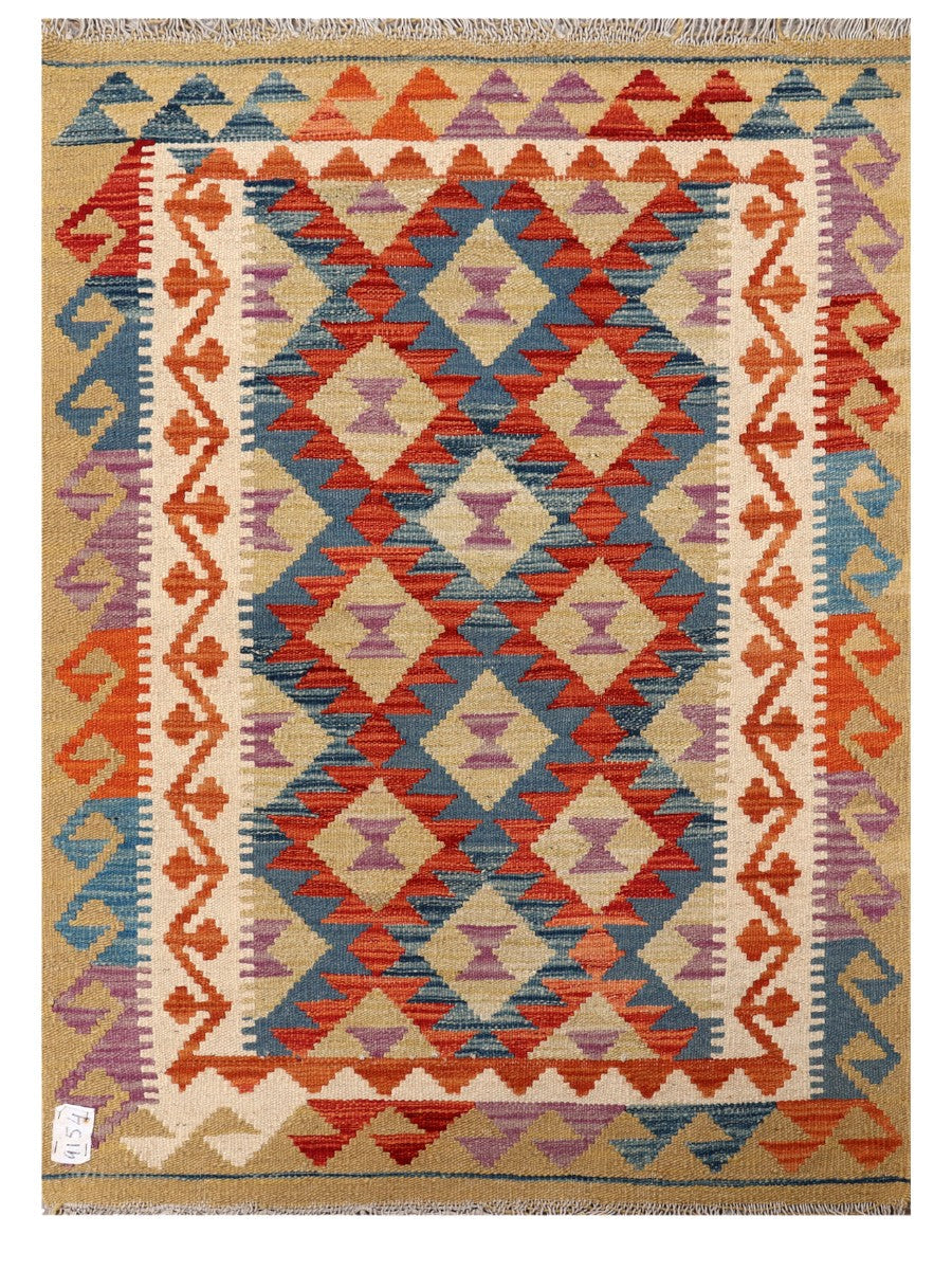 Maimana Afghanistan Kilim Rug - 117 x 85 cm - Handmade