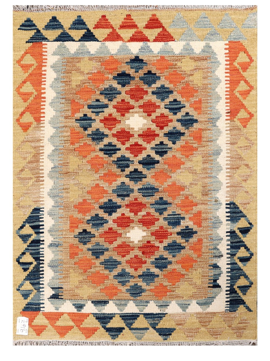 Maimana Afghanistan Kilim Rug - 118 x 85 cm - Handmade