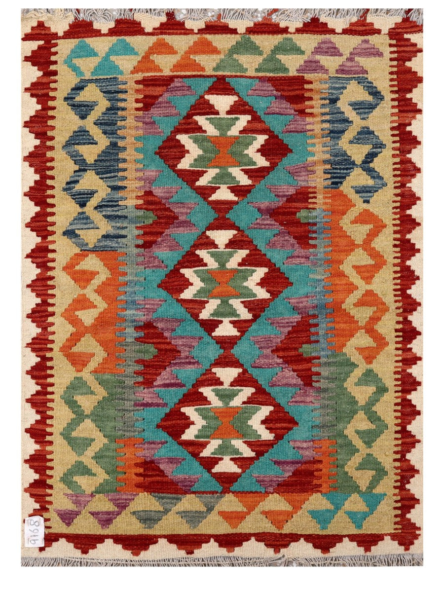 Maimana Afghanistan Kilim Rug - 111 x 80 cm - Handmade