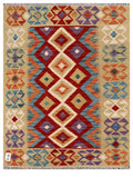 Maimana Afghanistan Kilim Rug - 115 x 88 cm - Handmade