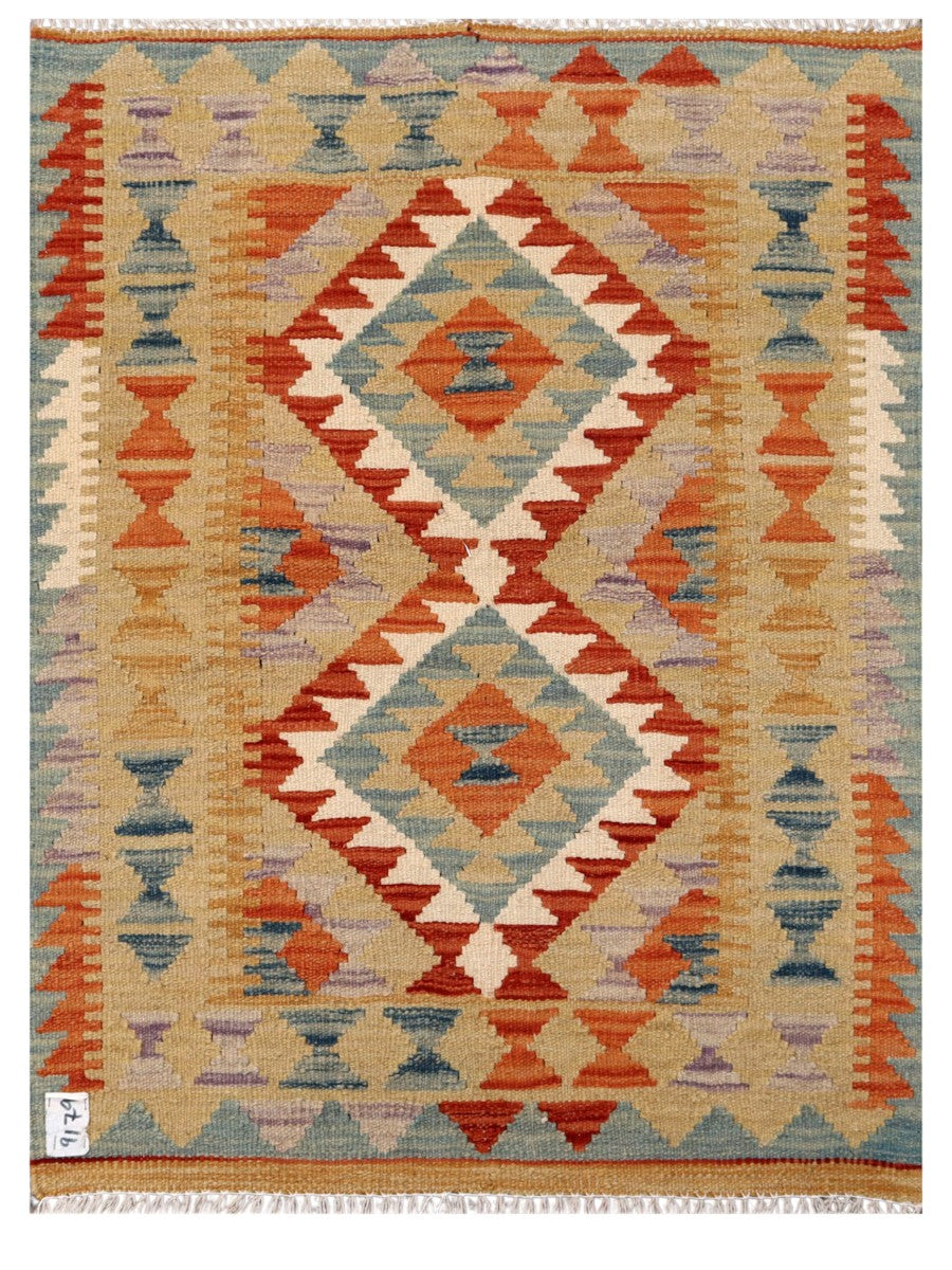 Maimana Afghanistan Kilim Rug - 107 x 80 cm - Handmade