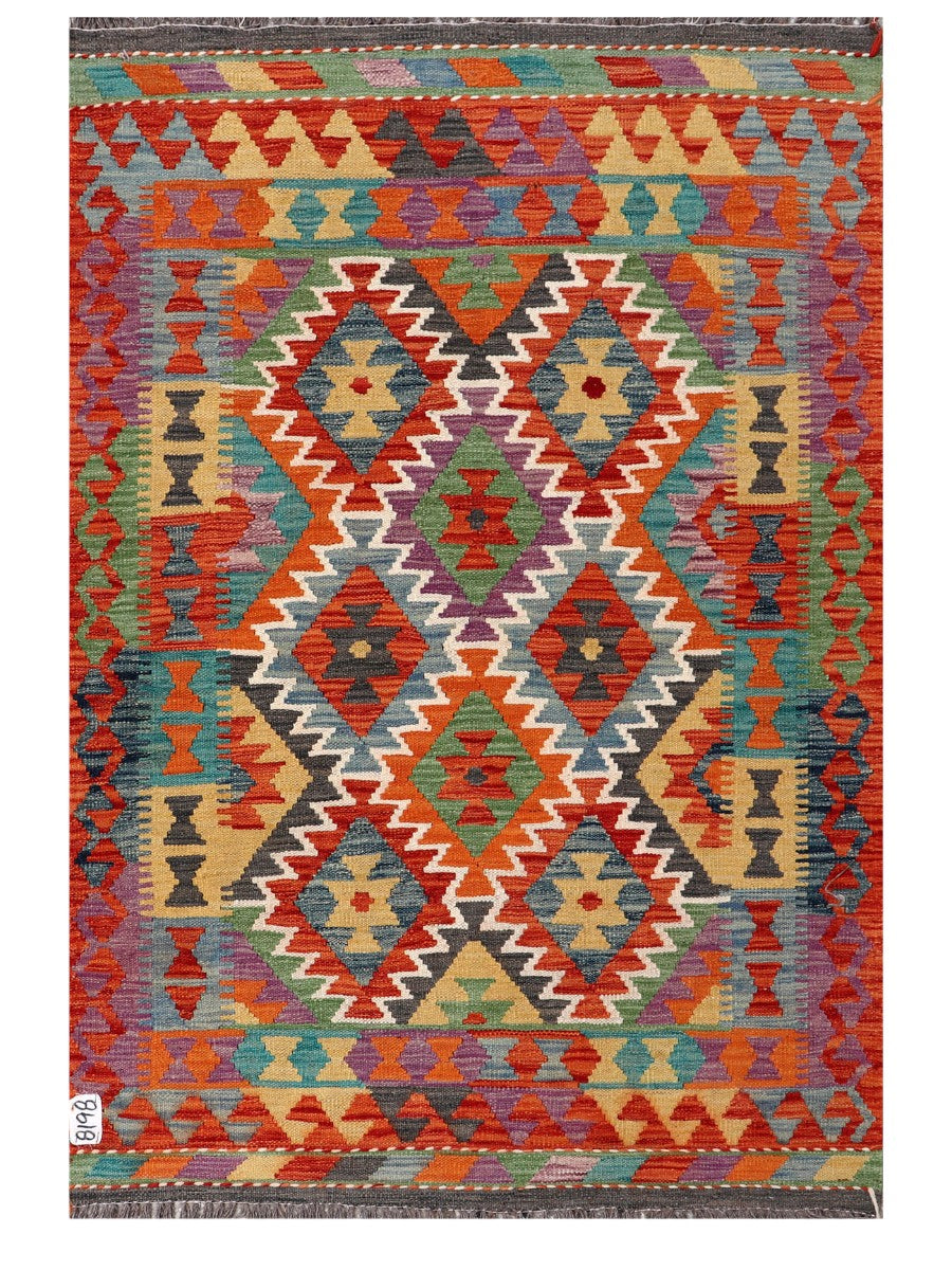 Maimana Afghanistan Kilim Rug - 152 x103 cm - Handmade