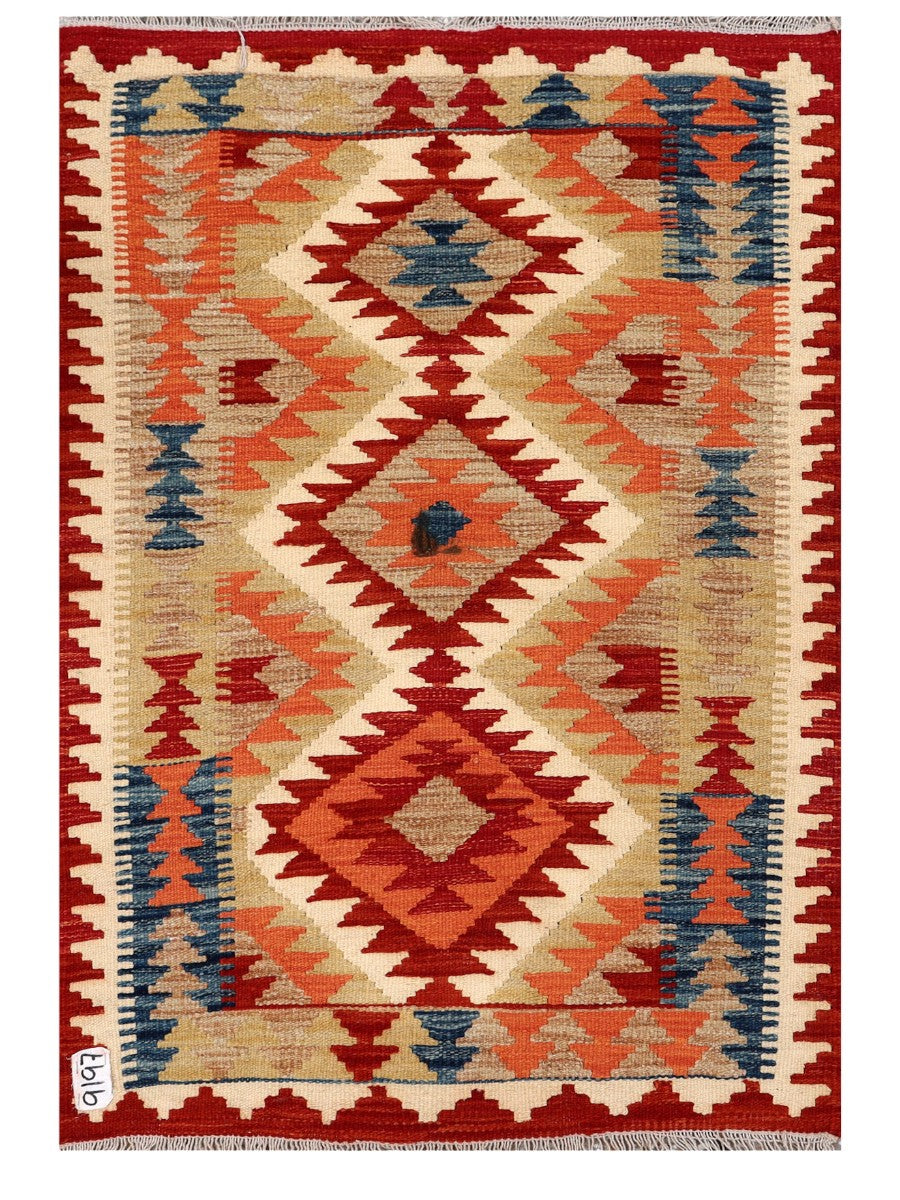 Maimana Afghanistan Kilim Rug - 116 x 80 cm - Handmade