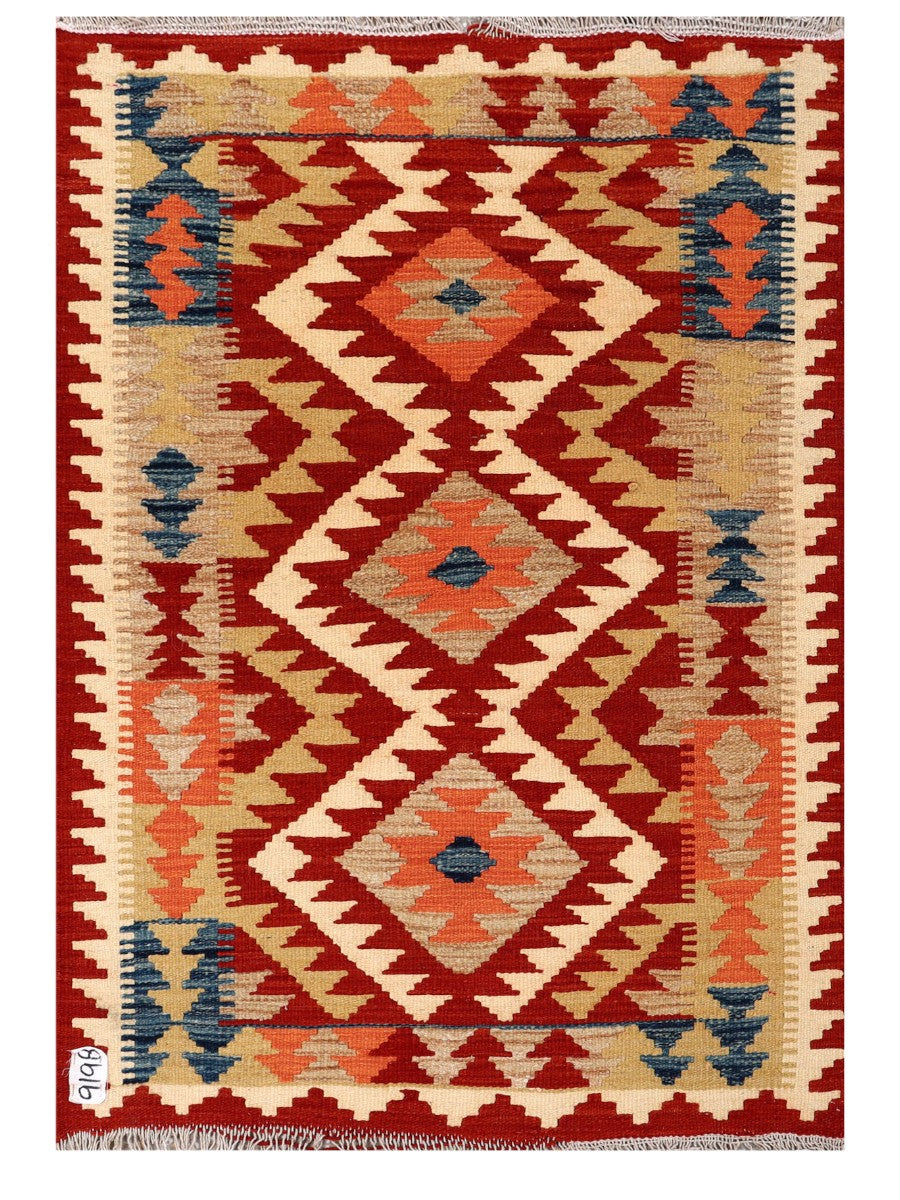 Maimana Afghanistan Kilim Rug - 115 x 80 cm - Handmade