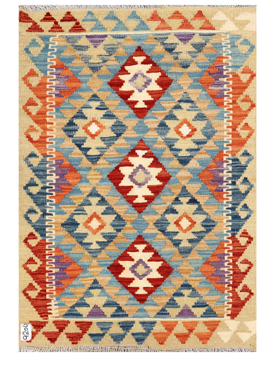 Maimana Afghanistan Kilim Rug - 121 x 83 cm - Handmade