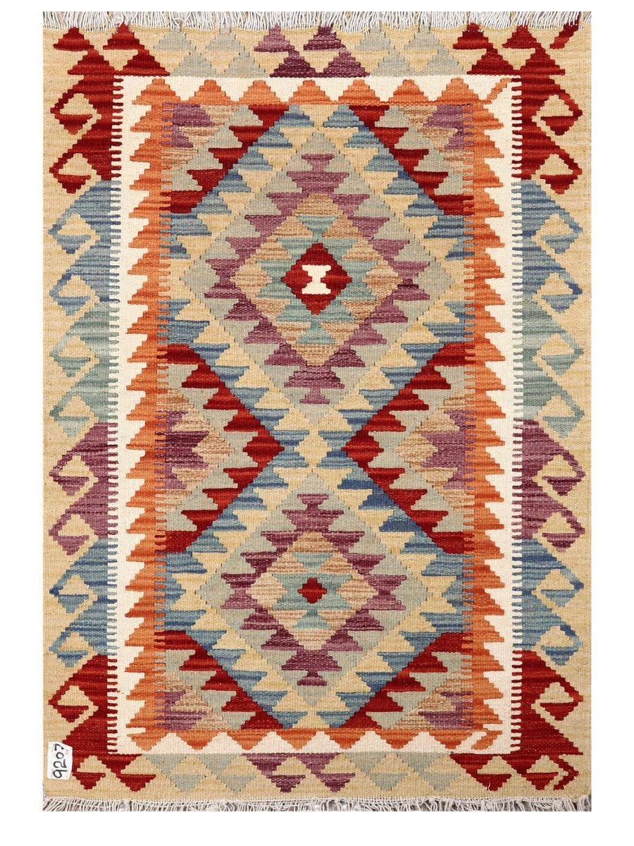 Maimana Afghanistan Kilim Rug - 118 x 81 cm - Handmade