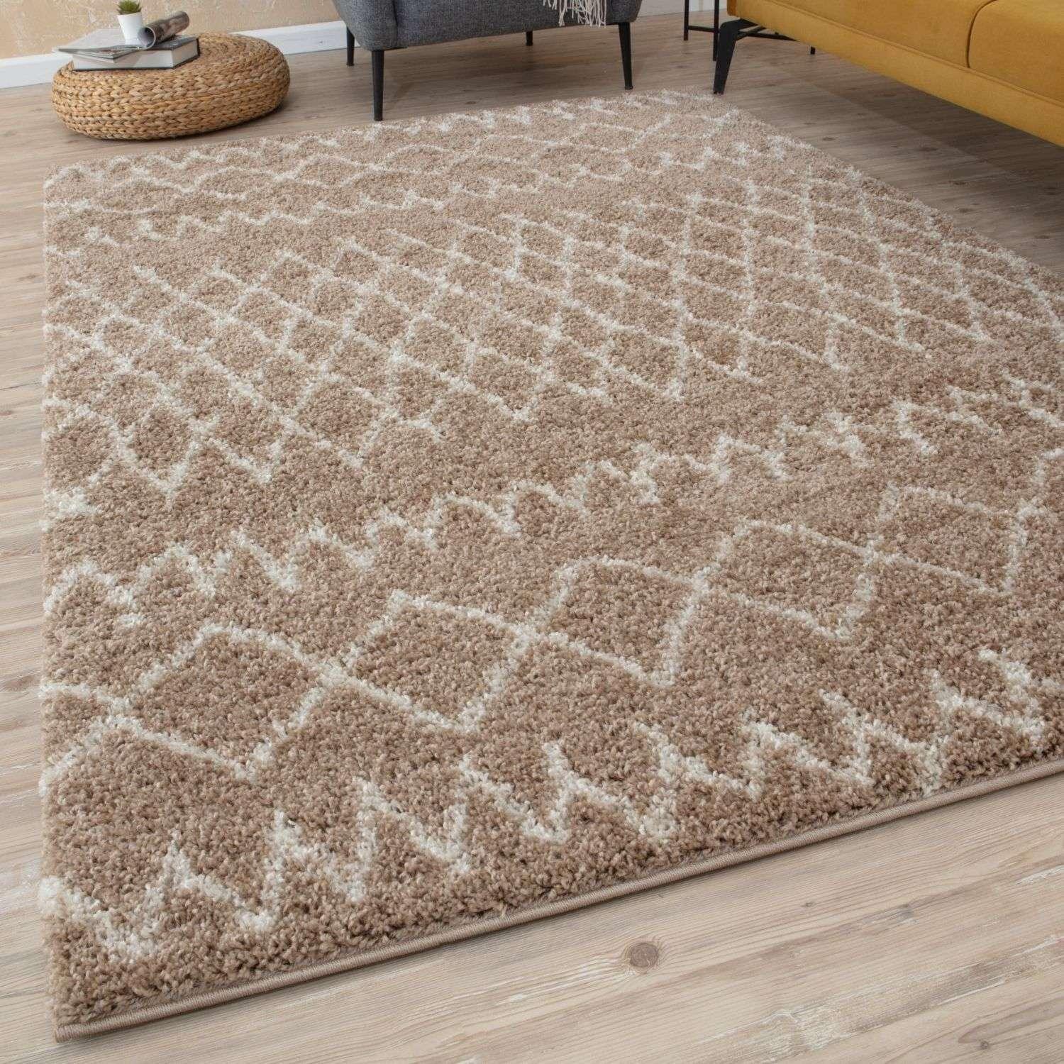 920MoroccanBeigeShaggyRug-11 - Bobobiy
