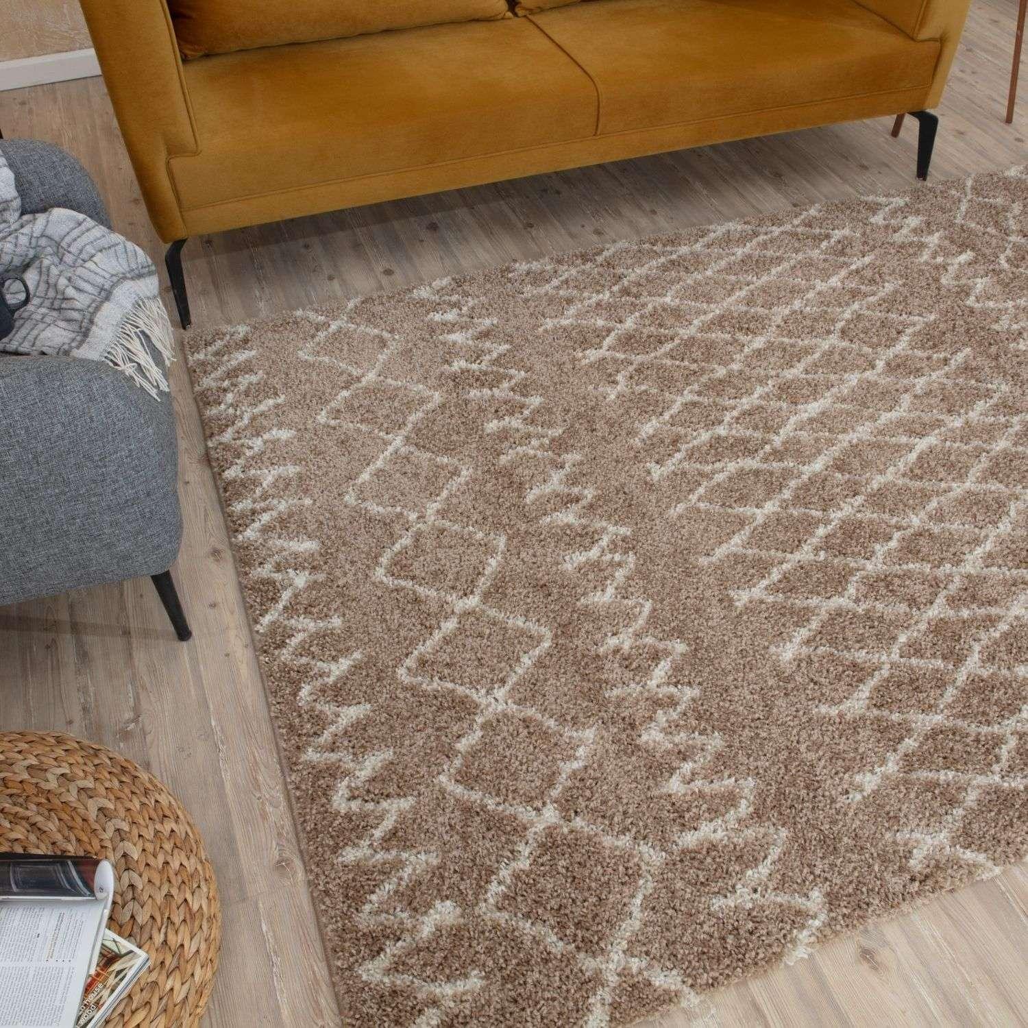 920MoroccanBeigeShaggyRug-12 - Bobobiy