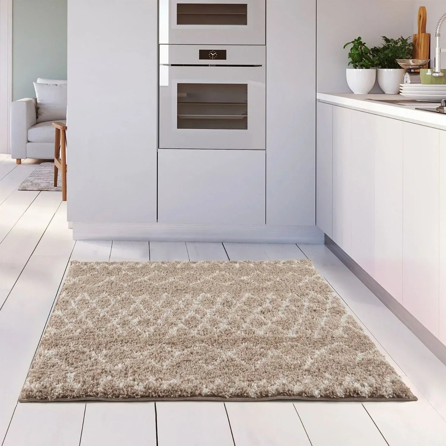 920MoroccanBeigeShaggyRug-26 - Bobobiy