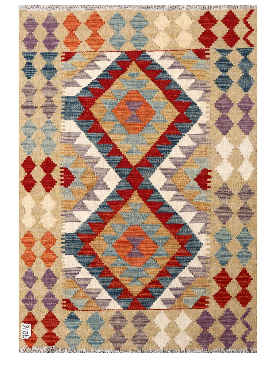 Maimana Afghanistan Kilim Rug - 124 x 85 cm - Handmade
