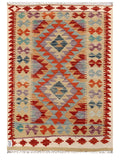 Maimana Afghanistan Kilim Rug - 117 x 82 cm - Handmade