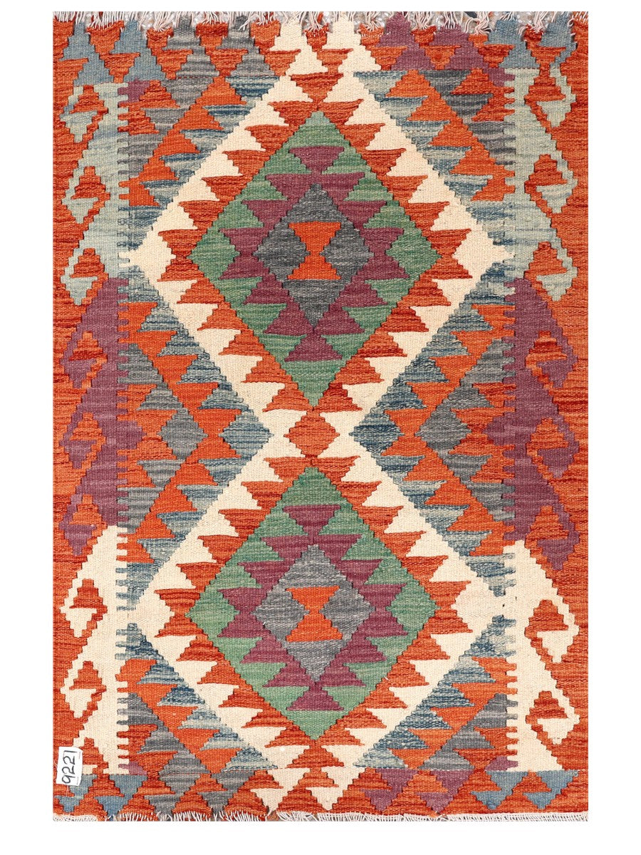 Maimana Afghanistan Kilim Rug - 124 x 82 cm - Handmade