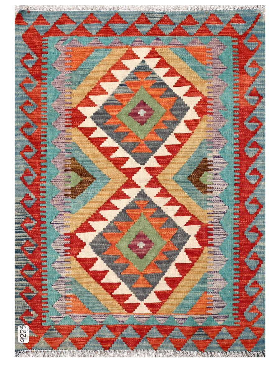 Maimana Afghanistan Kilim Rug - 118 x 84 cm - Handmade
