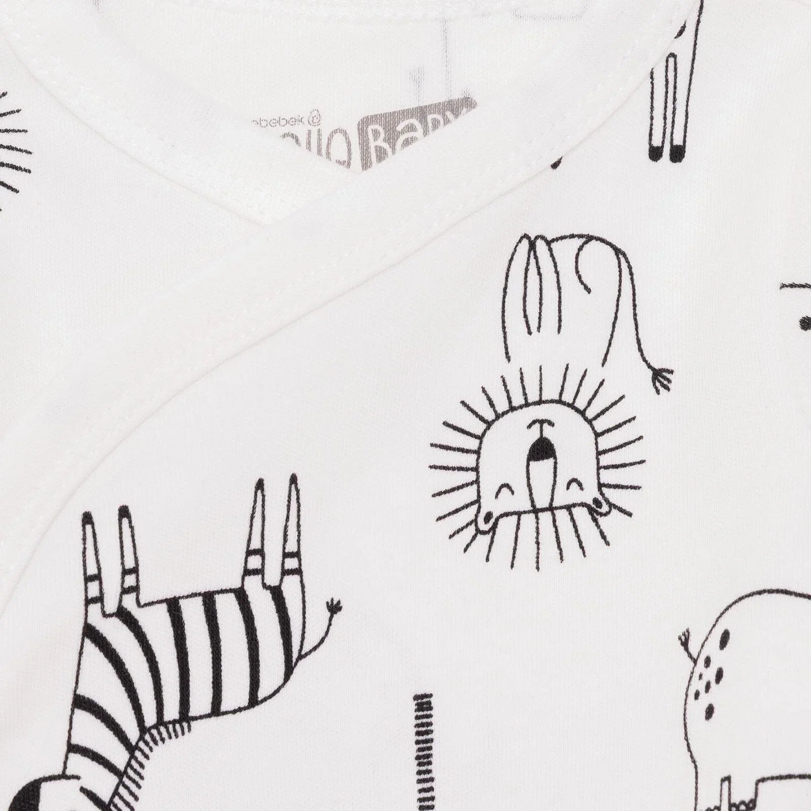 HelloBaby Newborn Body Footed Bottom - Ecru