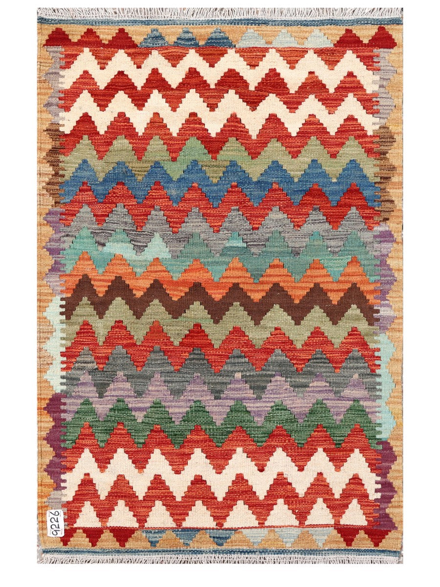 Maimana Afghanistan Kilim Rug - 123 x 81 cm - Handmade