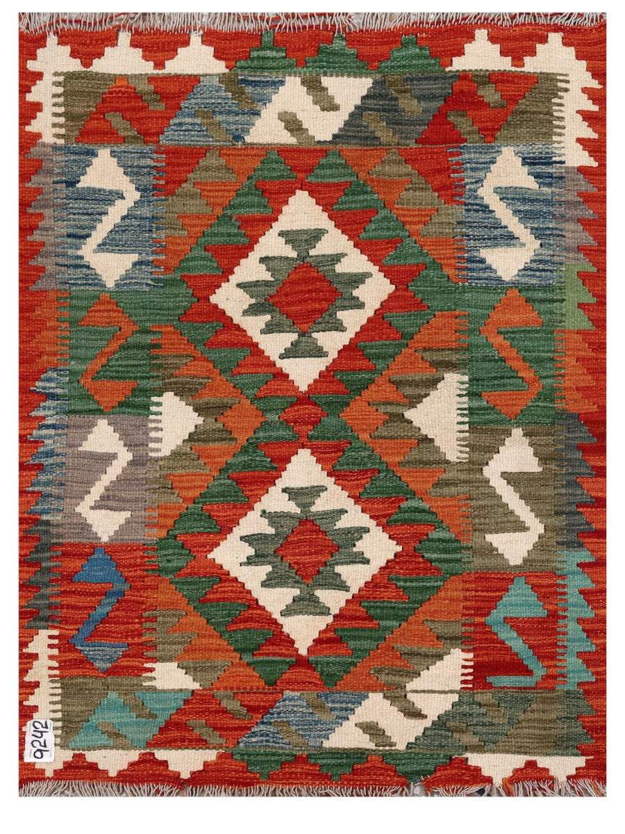 Maimana Afghanistan Kilim Rug - 112 x 84 cm - Handmade