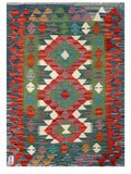 Maimana Afghanistan Kilim Rug - 113 x 81 cm - Handmade