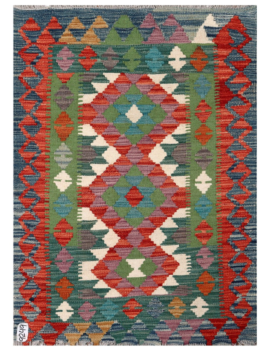 Maimana Afghanistan Kilim Rug - 113 x 81 cm - Handmade